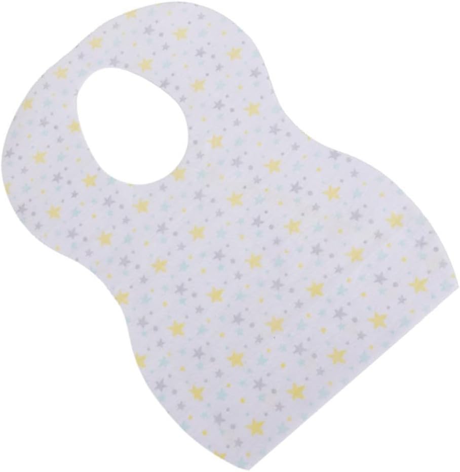 20pcs Portable Bib Disposable Feeding Bibs Apron Waterproof Newborn Saliva Towel for Mealtime Use Random Style