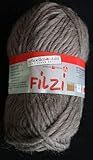 filzis Ideal zum Filzen Filzi 50g / ~ 50m braun meliert, Wolle, 10 x 4 x 4 cm