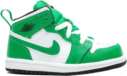 Jordan 1 Mid Toddler's Lucky Green/Black-White (DQ8425 301) - Size 5c