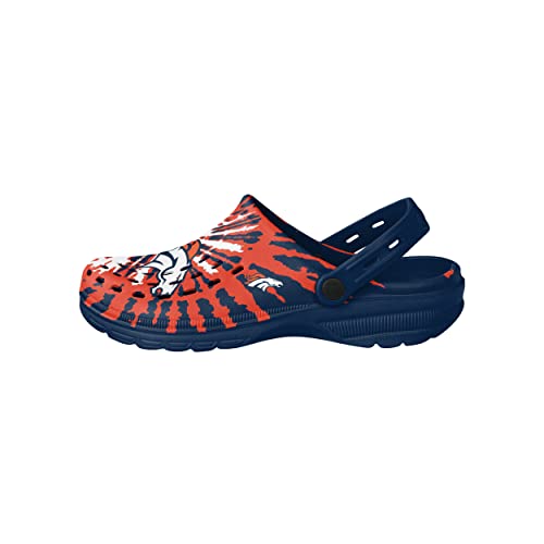 Image of FOCO Mens NFL Team Logo Tie-dye Garden Water Sandals Shoes Slipper Clogs with Strap