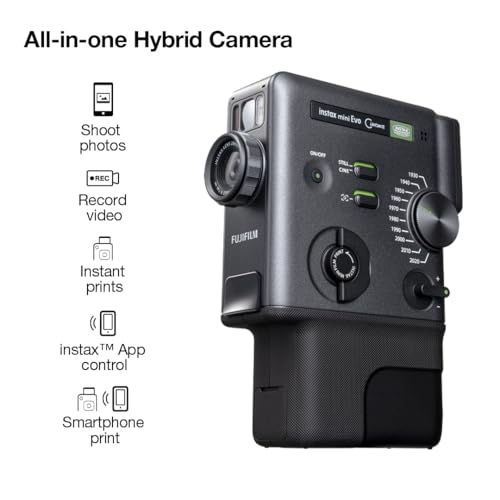 Image of Fujifilm instax mini Evo Cinema Premium Edition with 20 Shots of instax mini Instant Film
