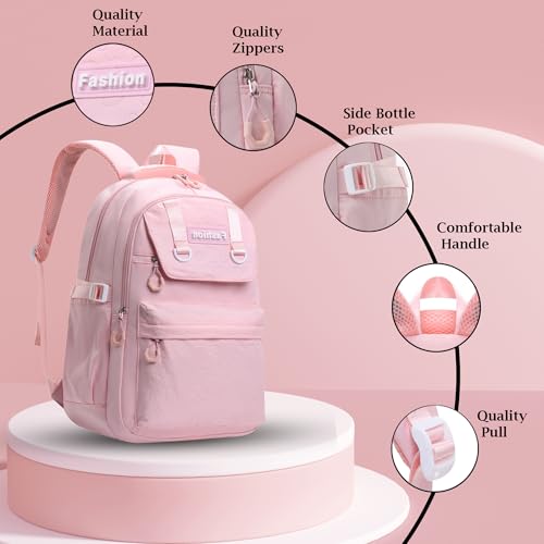 Image of Tinytot 30 Litre, Stylish & Trendy Water Resistant Hi Storage School Collage Travel Laptop Backpack Bag for Boys, Girls, Mens & Womens, 20 Inches (Black)