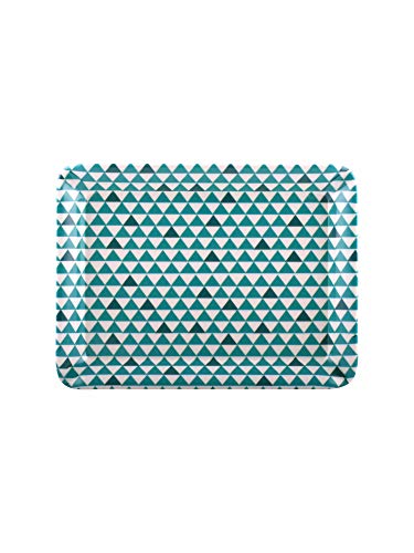 Image of Goodhomes Melamine Serving Tray Set (Multicolor, Set of 3 Trays), Rectangular