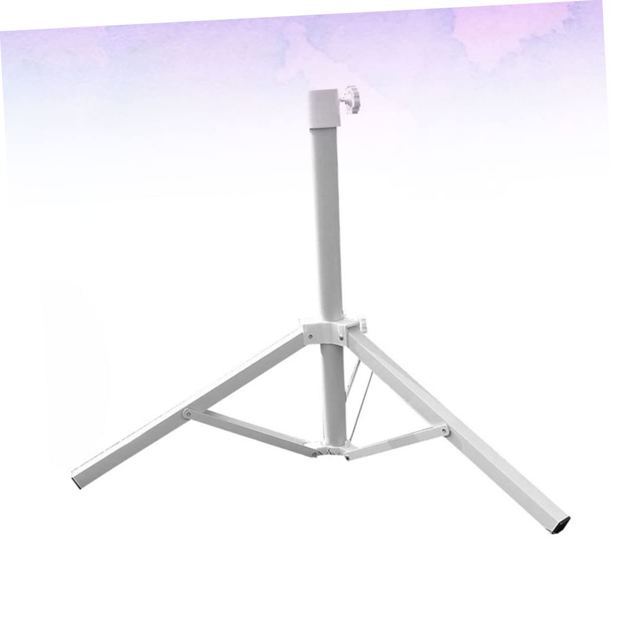 CIYODO 1PC Sturdy Triangular Base for Beach Umbrella Support Durable Anchor Fixing Bracket for Outdoor Use Lightweight Easy to Install White