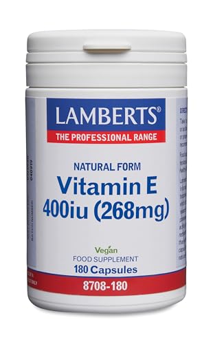 Lamberts Vitamina E, Natural 400UI - 180 Cápsulas