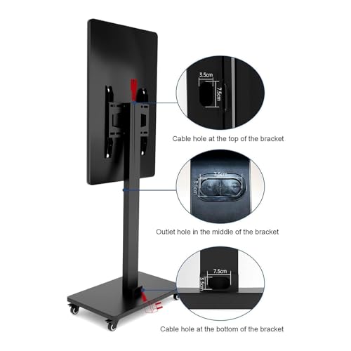 Soporte móvil para TV de 32 a 65 pulgadas con ruedas miniatura 5