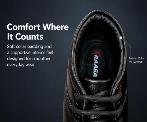 Image of Kraasa Alloy Formal Shoes for Men | Vegan Leather Lace-Up Office Shoes