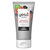 Yes To Tomatoes Detoxifying Charcoal Facial Cleanser, Acne Face Wash with Salicylic Acid Blackhead...