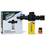 Salt Shift Universal Flusher Canister - Marine Engine Flush Adapter for Boats, Jet Skis, PWC, with 3 Flow Rate Settings, 100ml Capacity, Easy On/Off Valve, Durable Salt Remover Flushing, Mixer Tool
