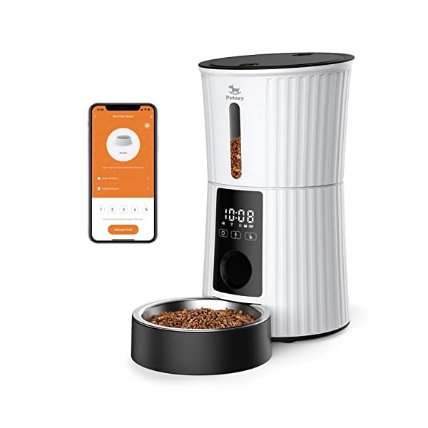 Petory Automatic Cat Feeders Wi-Fi – 4L Dry Food Dispenser for Cats and Dogs 10 Meals per Day Smart Pet Feeder with Desiccant Bag Dual Power Supply 10S Voice Recorder Petory Automatic Cat Feeders Wi-Fi – 4L Dry Food Dispenser for Cats and Dogs 10 Meals per Day Smart Pet Feeder with Desiccant Bag Dual Power Supply 10S Voice Recorder