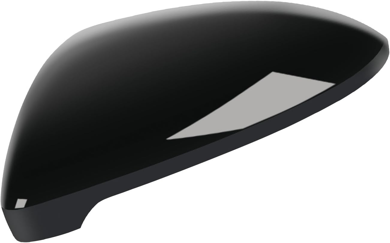 Left Driver Side Mirror Cover Cap Compatible with Volkswagen Jetta 2019 2020 2021 2022 2023 2024, 【Only for US Version with Turn Signals】, Clip-on Rearview Door Mirror Housing Cap Trim