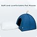 Zerone Pet Tent, Foldable Cat Bed Breathable Cat House Indoor Pet Tent Dog Bed with Mat (L)
