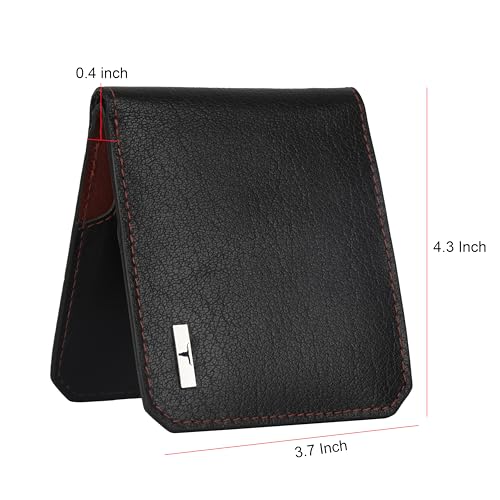 Image of URBAN FOREST Tyson Black /Red Leather Wallet for Men