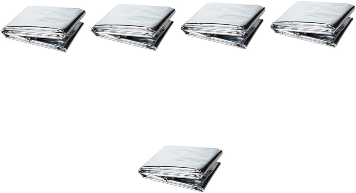 Mikikit 5pcs Sturdy Reflective Film for Gardening Reusable Greenhouse Covering for Outdoor Emergency Plant Enhancement