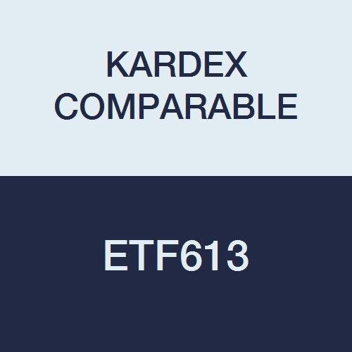 Kardex Compatible ETF613 End Tab Folder, Fas# 1 and 3, 11Pt Color Stock, Top and Side, A-Z Scale Printed on Tab, 11 3/4" x 9 1/2", 2-Ply, Orange, Pack of 50