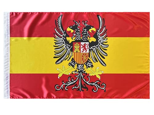 Durabol Bandera de España con Águila Bicéfala 150X90 CM Flag Satin