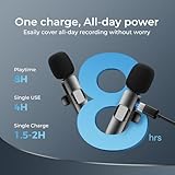 YRF Wireless Lavalier Microphone for iPhone - iPad, Android Phone, Mini Lapel Mic with Noise Reduction and Crystal Sound for Video Recording, Vlogging, TikTok, YouTube - Image 5