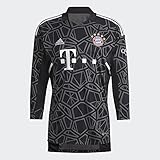 Escote de pico acanalado adidas FC Bayern Muenchen H67014 FCB gk Sweatshirt Boy\'s Black/Team Dark Grey 1516