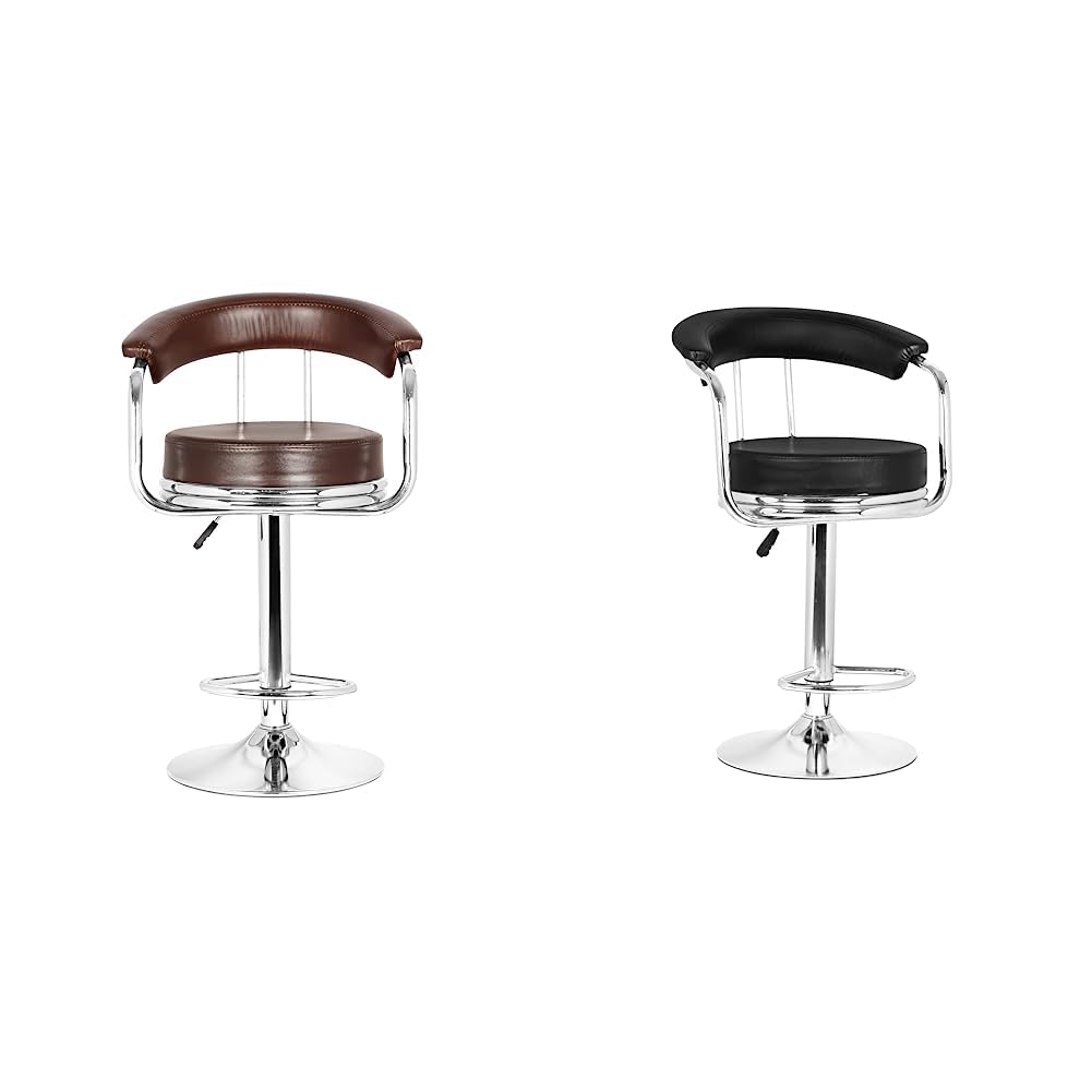 Da URBAN® Classic Height Adjustable & Revolving Bar Stool/Kitchen Chair (Brown) (1 Pc) Classic Height Adjustable and Revolving Bar Stool/Kitchen Chair (Black) (1 Pc)-image-17