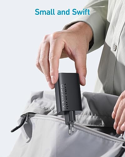 Anker 67W USB C Charger, 3 Port PIQ 3.0 Compact Fast Charger for MacBook Pro, iPad, Galaxy, Pixel, and More (5 ft USB C to USB C Cable Included) - Afbeelding 6