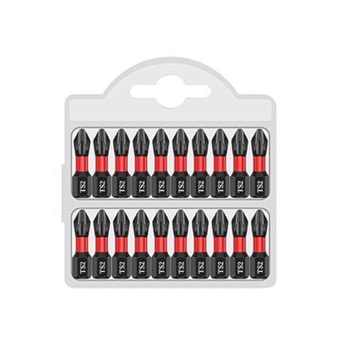 Juego de brocas magnéticas de alta dureza, súper fuertes, kit de brocas magnéticas resistentes, destornillador para destornillador eléctrico taladro de impacto (20 unidades - 25 mm)