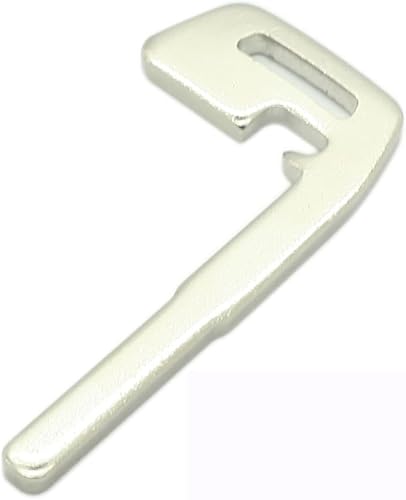 SEGADEN Cuchilla de llave de inserción de emergencia en blanco sin cortar compatible con VOLVO C30 C70 S40 V50 llave remota de entrada inteligente