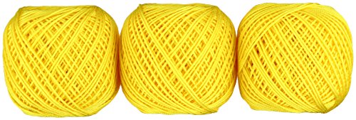 オリムパス製絲 エミーグランデ カラーズ レース糸 合細 col.543 イエロー 系 10g 約44m 3玉セット