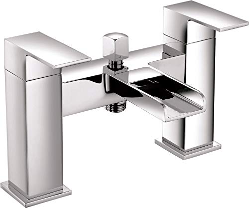 Kinross ValueBaths cascada grifo mezclador monomando para bañera + baño grifo ducha de mano Cover