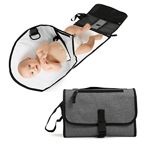 diaper changing pad with barrier