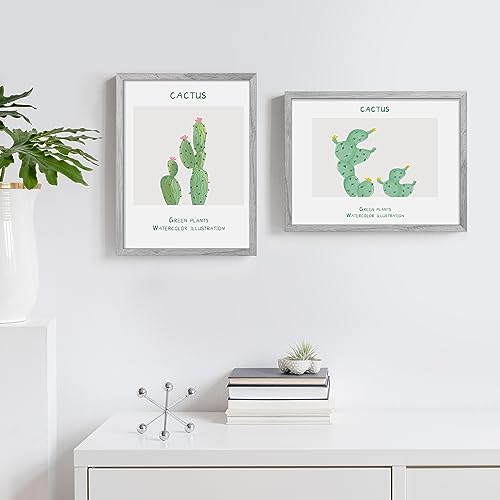 Image of upsimples 12x16 Picture Frame, Display Pictures 8.5x11 with Mat or 12 x 16 Without, Wall Hanging Poster Frames, Gray, 1 Pack