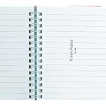 Yansanido Spiral Notebook, 4 Pcs 8.3 Inch x 5.9 Inch A5 Thick Plastic Hardcover 8mm Ruled 4 Color 80 Sheets -160 Pages Journals for Study and Notes (style 10-Wine Red,Brown,Green,ivory, A5) - Image 3