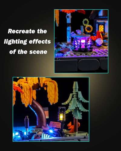 Image of LED Light Kit for Lego 11372 Autumn Cottage Garden Set,Compatible with Lego 11372 Building Blocks Model(Not Include Blocks Set)