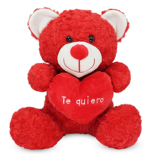 Oso de Peluche Rojo con Corazón 