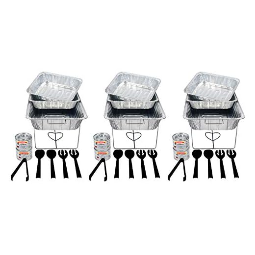 Party Essentials - UPK-33 - UPK-33 33 Piece Party Serving Kit, Includes Chafing Kits and Serving Utensils