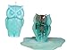 Owl Candle - Unscented - Skeleton Candles - Blue