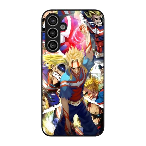 for Samsung Galaxy S24 FE Anime MHA Class A Hero All Might Black Case Soft TPU Protective Silicone Scratch Liquid Matte Shockproof Phone Cover Color08