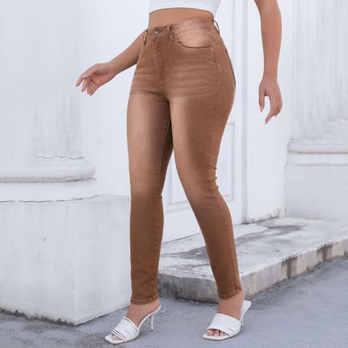 Pantalon chic sexy extensible effet usé style classique 2025 - 6