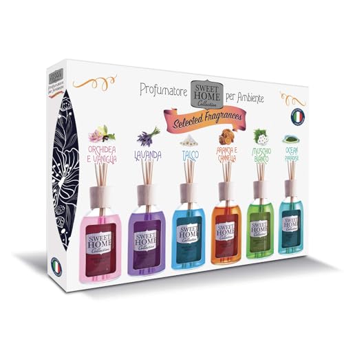 Sweet home collection set profumatori per ambienti selected fragrances 6x30ml