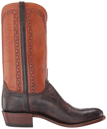 Lucchese Mens Stanley Goat Round Toe Dress Boots Mid Calf - Brown - Size 10 D #TOP5