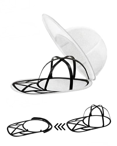 GIFANEO 2 Paare Washer für Baseballkappen,Cap Waschmaschinen Form, Cap Washer für Baseballmützen, Zusammenklappbares Kappen Waschgestell für Baseballkappen Cap