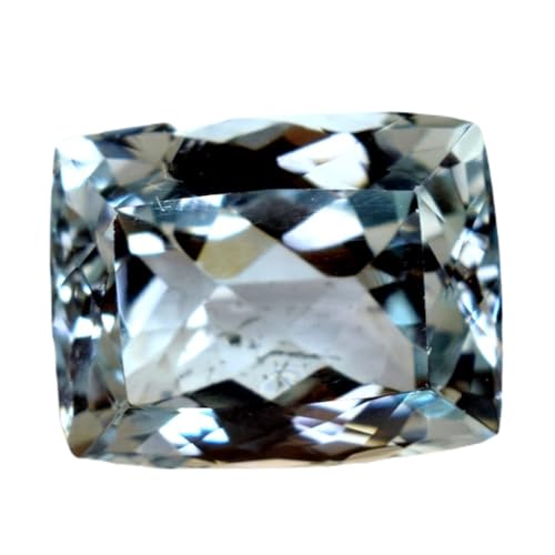 Aigue-marine naturelle pierre précieuse coussin pour fabrication bague pendentif collier