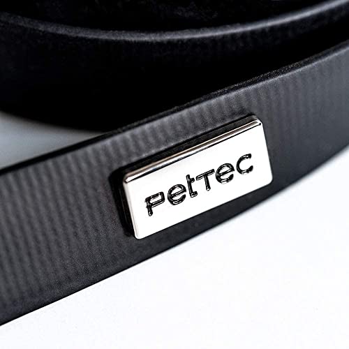 PetTec Hundeleine 2m Führleine für Hunde bis 60kg, leichte Trainingsleine/Ausbildungsleine/Trekkingleine verstellbar aus TRIOFLEX (ähnl. Biothane), wasserabweisend, Dog Lead (Schwarz)