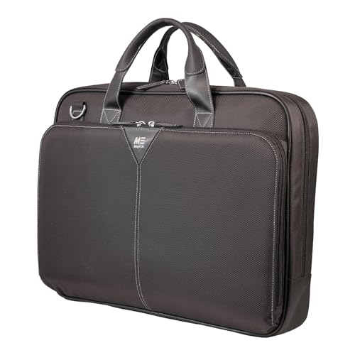 Image of Mobile Edge Select 16 inch Nylon Laptop Briefcase Bag for Men and Women, Business, Work, Travel, Compatible with MacBook 17 inch, Black, MEBCNS1