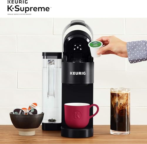 Keurig K-Supreme Single Serve K-Cup Pod Coffee Maker, MultiStream Technology, 4 Brew Sizes, 66oz Dual-Position Removable Reservoir, Black (Renewed) - Image 3