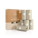 NINA WOOF Dog Poop Bags - 90 Compostable & Biodegradable Dog Waste Bags for Puppy Walks, Travel,...