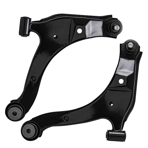 Image of Detroit Axle - 8pc Front End Suspension Kit for 2001-2010 Chrysler PT Cruiser, 2000-2005 Dodge Plymouth Neon, 2 Lower Control Arms w /Ball Joints 4 Tie Rod Ends 2 Boots 2002 2003 2004 Replacement