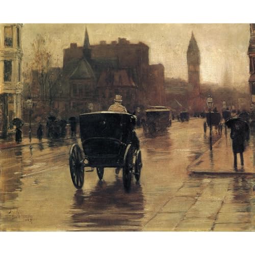 Toile Columbus Avenue 1885, cadeau crémaillère idéal 76 cm