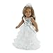 Emily Rose 18 Inch Doll Clothes for American Girl Doll | Ball Gown Pageant Doll Dress with Miss USA-Inspired Sash and Sparkling Crown! | Fits 18" American Girl Dolls