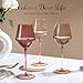 Colorsavant Colored Wine Glasses Set of 6-16oz Colorful Wine Glass with Stem【HandBlown】 Muted Wine Glasses Colored Set,Wine Gifts for Christmas New Year