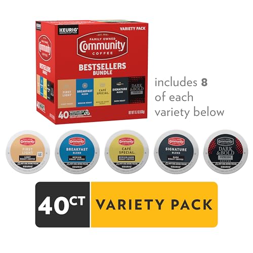 Image of Community Coffee Bestsellers Bundle Variety Pack, 40 ct K-Cup Pods (Pack of 1)